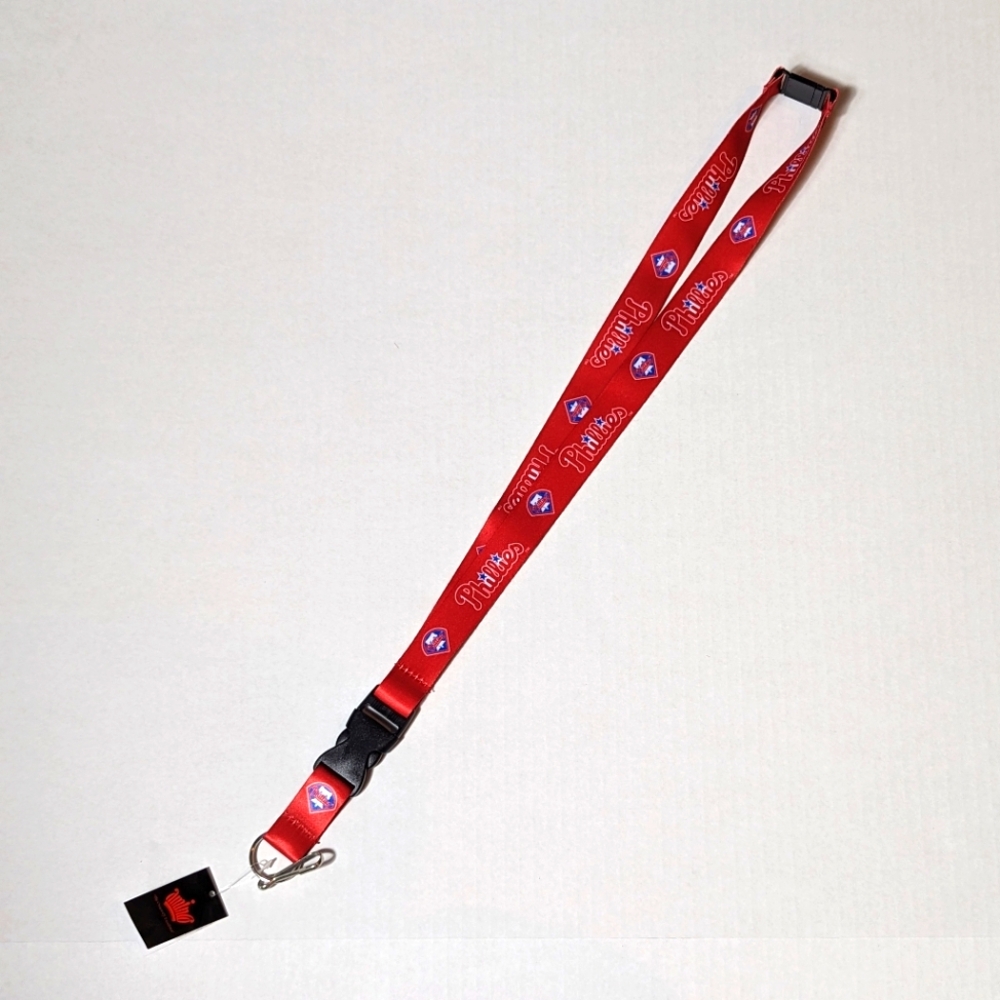 Official Philadelphia Phillies Lanyard with Snap Off Key Ring